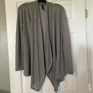 Solid gray cardigan